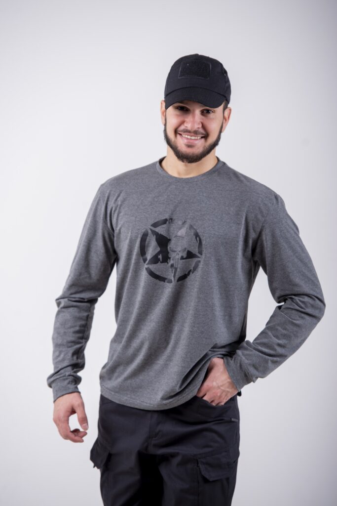 M-TO 007 Yumruboğaz köynək boz rəng - Black Rams Tactical